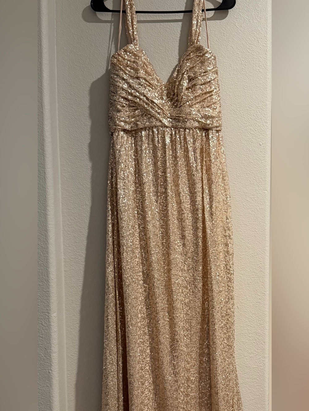 Amsale Gold Bridesmad Dress